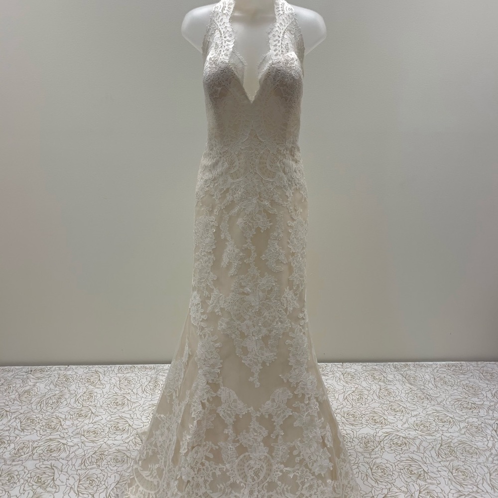 White One Eyelet Lace Bridal Gown New w Tags